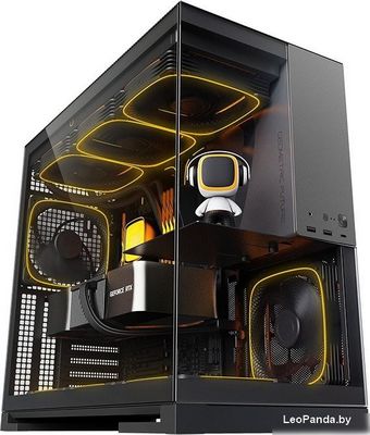 Корпус Geometric Future Model 5 5FAN (черный/серый) - фото2