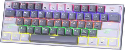 Клавиатура Redragon Fizz (Redragon Melt-Gold, серый/белый) - фото3