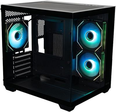 Корпус XASTRA QW400M 3ARGB-C6-AC QW400M-3FM12A-C6-AC (черный) - фото5