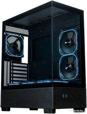 Корпус XASTRA Q500 6ARGB-FG-C10-UC (черный) - фото