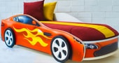 Кровать-машина Бельмарко Бондмобиль 160x70 (красный) - фото