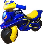 Беговел Doloni-Toys Полиция (синий/желтый) - фото
