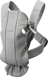Рюкзак-переноска BabyBjorn Mini 3D Jersey (светло-серый) - фото