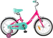 Детский велосипед Novatrack Ancona 16 (розовый/голубой, 2018) - фото