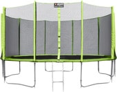 Батут Alpin 4.35 м с защитной сеткой и лестницей - фото