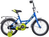 Детский велосипед Novatrack Urban 16 (синий/желтый, 2019) - фото