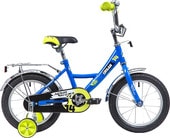 Детский велосипед Novatrack Urban 14 (синий/желтый, 2019) - фото