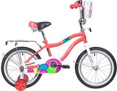 Детский велосипед Novatrack Candy 16 (оранжевый/белый, 2019) - фото