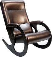 Кресло-качалка ТермоДАР Бастион 3 экокожа (темно-коричневый) - фото
