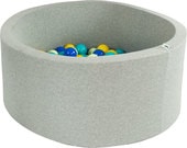 Сухой бассейн Misioo 90x30 200 шаров (светло-серый) - фото