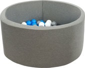 Сухой бассейн Misioo 90x30 200 шаров (серый) - фото