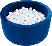 Сухой бассейн Misioo 90x40 200 шаров (темно-синий вельвет) - фото