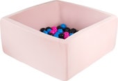 Сухой бассейн Misioo 90x90x40 200 шаров (светло-розовый) - фото