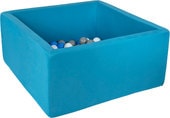 Сухой бассейн Misioo 90x90x40 200 шаров (синий) - фото