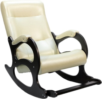 Кресло-качалка Бастион 2 с подножкой (bone) - фото