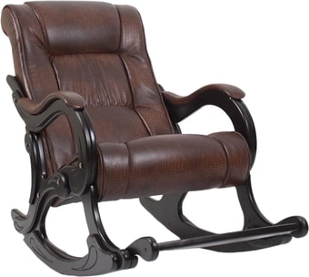 Кресло-качалка Комфорт 77 (венге/antik crocodile) - фото