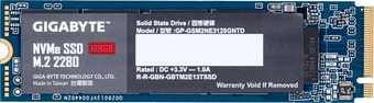 SSD Gigabyte NVMe 128GB GP-GSM2NE3128GNTD - фото