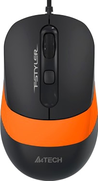 Мышь A4Tech Fstyler FM10 (черный/оранжевый) - фото