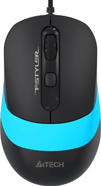 Мышь A4Tech Fstyler FM10 (черный/синий) - фото