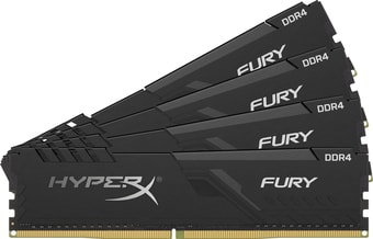 Оперативная память HyperX Fury 4x4GB DDR4 PC4-24000 HX430C15FB3K4/16 - фото