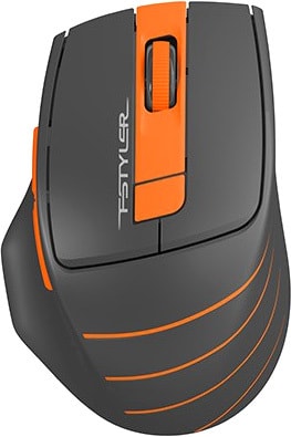Мышь A4Tech Fstyler FG30 (черный/оранжевый) - фото