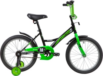 Детский велосипед Novatrack Strike 18 2020 183STRIKE.BKG20 (черный/зеленый) - фото