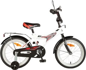 Детский велосипед Novatrack Turbo 16 2020 167TURBO.WT20 (белый/черный) - фото