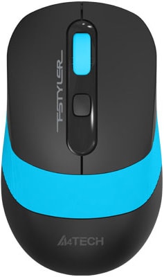 Мышь A4Tech Fstyler FG10S (черный/синий) - фото