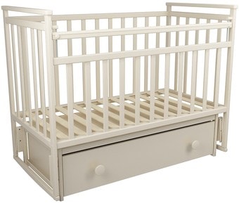 Классическая детская кроватка ФА-Мебель Дарья 1 (слоновая кость) - фото