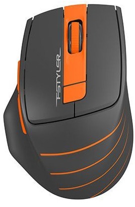 Мышь A4Tech Fstyler FG30S (черный/оранжевый) - фото