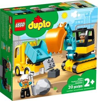 Конструктор LEGO Duplo 10931 Грузовик и гусеничный экскаватор - фото