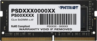 Оперативная память Patriot Signature Line 8GB DDR4 SODIMM PC4-25600 PSD48G320081S - фото