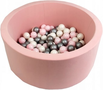 Сухой бассейн Misioo 90x40 200 шаров (светло-розовый) - фото