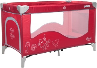 Манеж-кровать 4baby Royal (красный) - фото