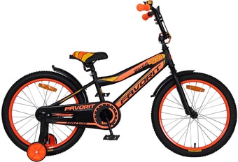 Детский велосипед Favorit Biker 20 2020 (черный/оранжевый) - фото