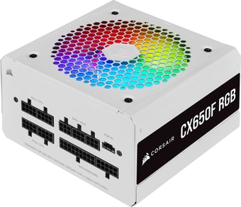 Блок питания Corsair CX650F RGB White CP-9020226-EU - фото