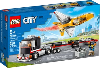 Конструктор LEGO City 60289 Транспортировка самолёта на авиашоу - фото