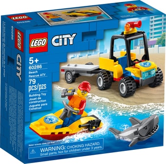 Конструктор LEGO City 60286 Пляжный спасательный вездеход - фото