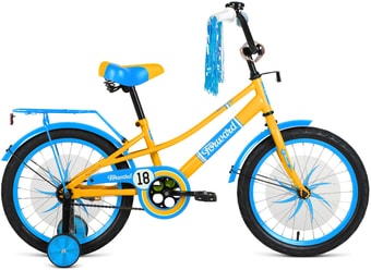 Детский велосипед Forward Azure 18 2021 (желтый/голубой) - фото