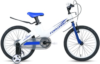Детский велосипед Forward Cosmo 16 2.0 2021 (белый/синий) - фото