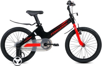 Детский велосипед Forward Cosmo 18 2021 (черный/красный) - фото
