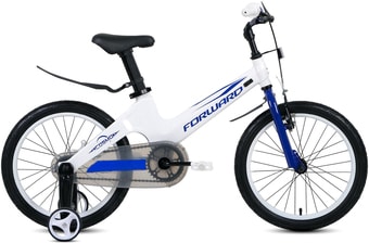Детский велосипед Forward Cosmo 18 2021 (белый/синий) - фото