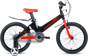 Детский велосипед Forward Cosmo 18 2.0 2021 (черный/красный) - фото