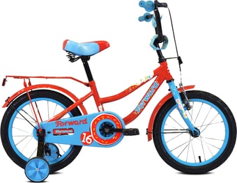 Детский велосипед Forward Funky 16 2021 (красный/голубой) - фото
