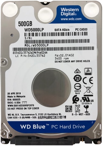 Жесткий диск WD Blue 500GB WD5000LPZX - фото