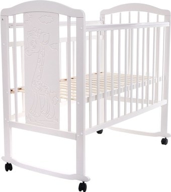 Классическая детская кроватка Pituso Noli Жирафик J-502 (белый) - фото