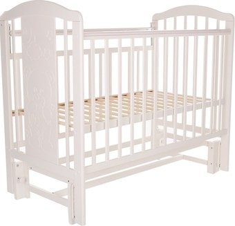 Классическая детская кроватка Pituso Noli Мишутка J-503 (белый) - фото