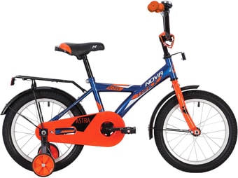 Детский велосипед Novatrack Astra 14 2020 143ASTRA.BL20 (синий/оранжевый) - фото