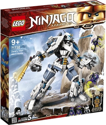 Конструктор LEGO Ninjago 71738 Битва с роботом Зейна - фото