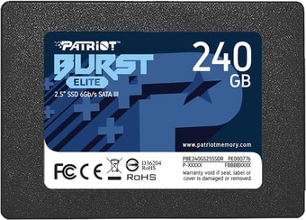 SSD Patriot Burst Elite 240GB PBE240GS25SSDR - фото